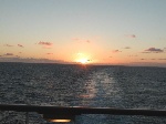Sunrise at sea
